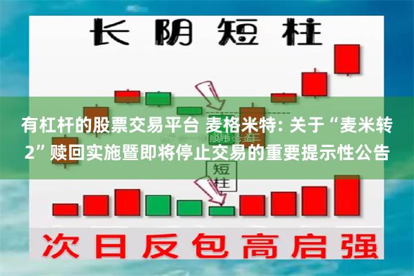 有杠杆的股票交易平台 麦格米特: 关于“麦米转2”赎回实施暨即将停止交易的重要提示性公告