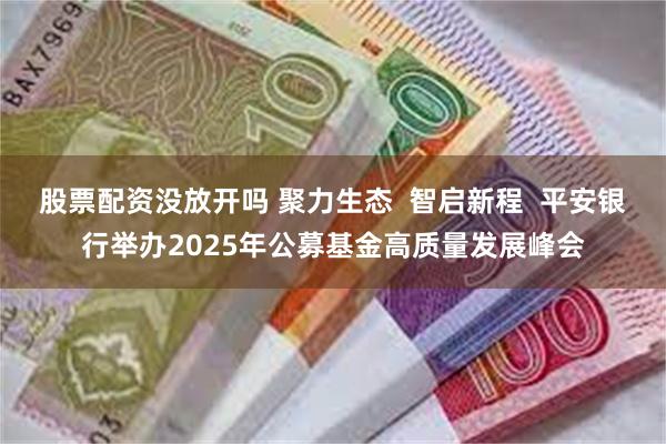 股票配资没放开吗 聚力生态  智启新程  平安银行举办2025年公募基金高质量发展峰会