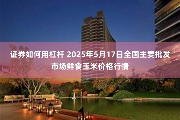 证券如何用杠杆 2025年5月17日全国主要批发市场鲜食玉米价格行情