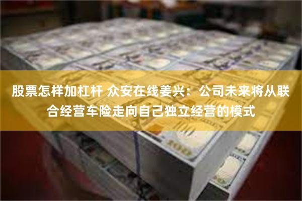 股票怎样加杠杆 众安在线姜兴：公司未来将从联合经营车险走向自己独立经营的模式